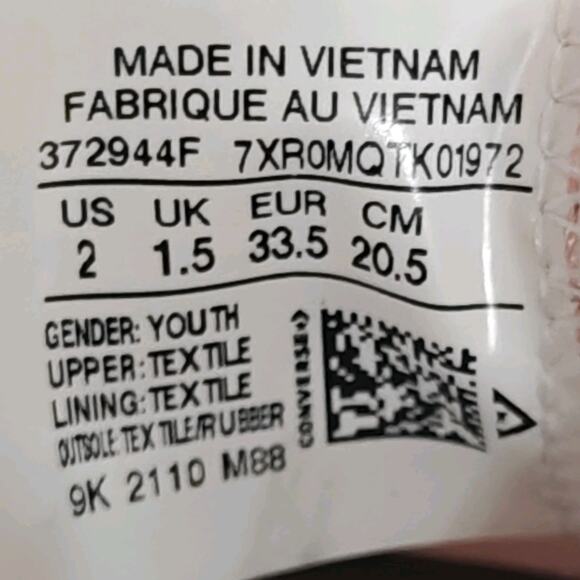 Converse Girls Kid Youth Size 2 All Star Rainbow Castle Rainbow Low Top 372944F - Picture 7 of 9